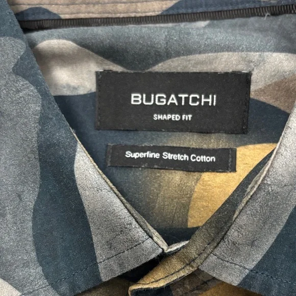 Bugatchi Multicolor Wave Shirt - Picture 2 of 3